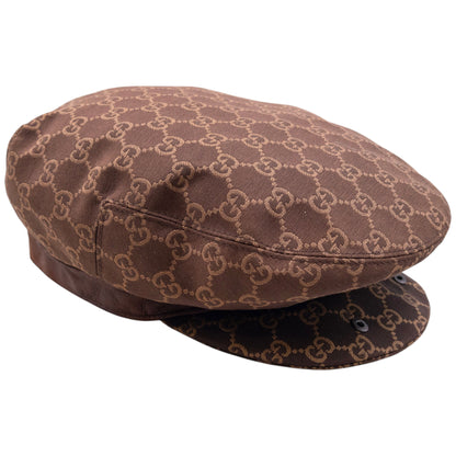 Vintage 2000s Gucci Monogram Flat Cap Size L