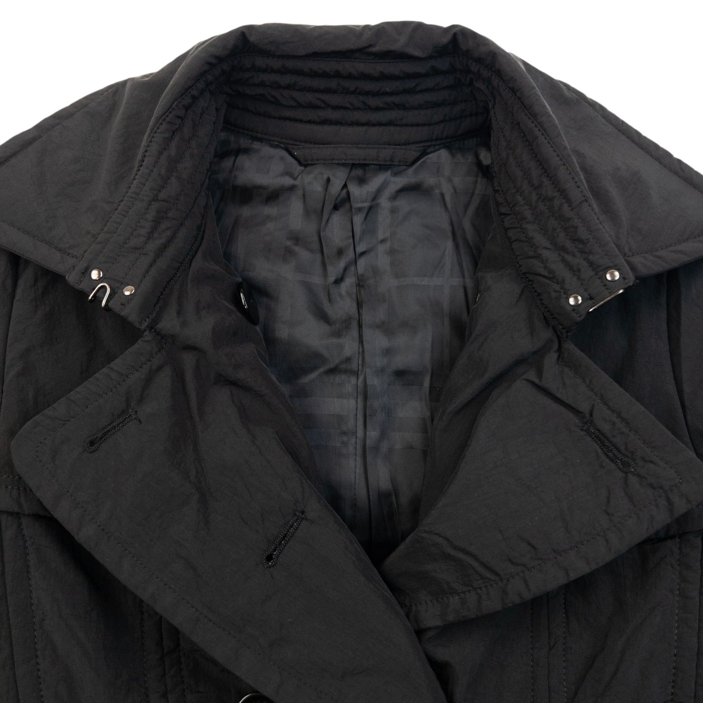 Vintage 2000s Burberry Black Label Belt Waist Trench Jacket Womens Size M