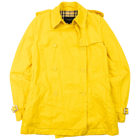 Vintage 2000s Burberry Button Up Trench Jacket Womens Size S