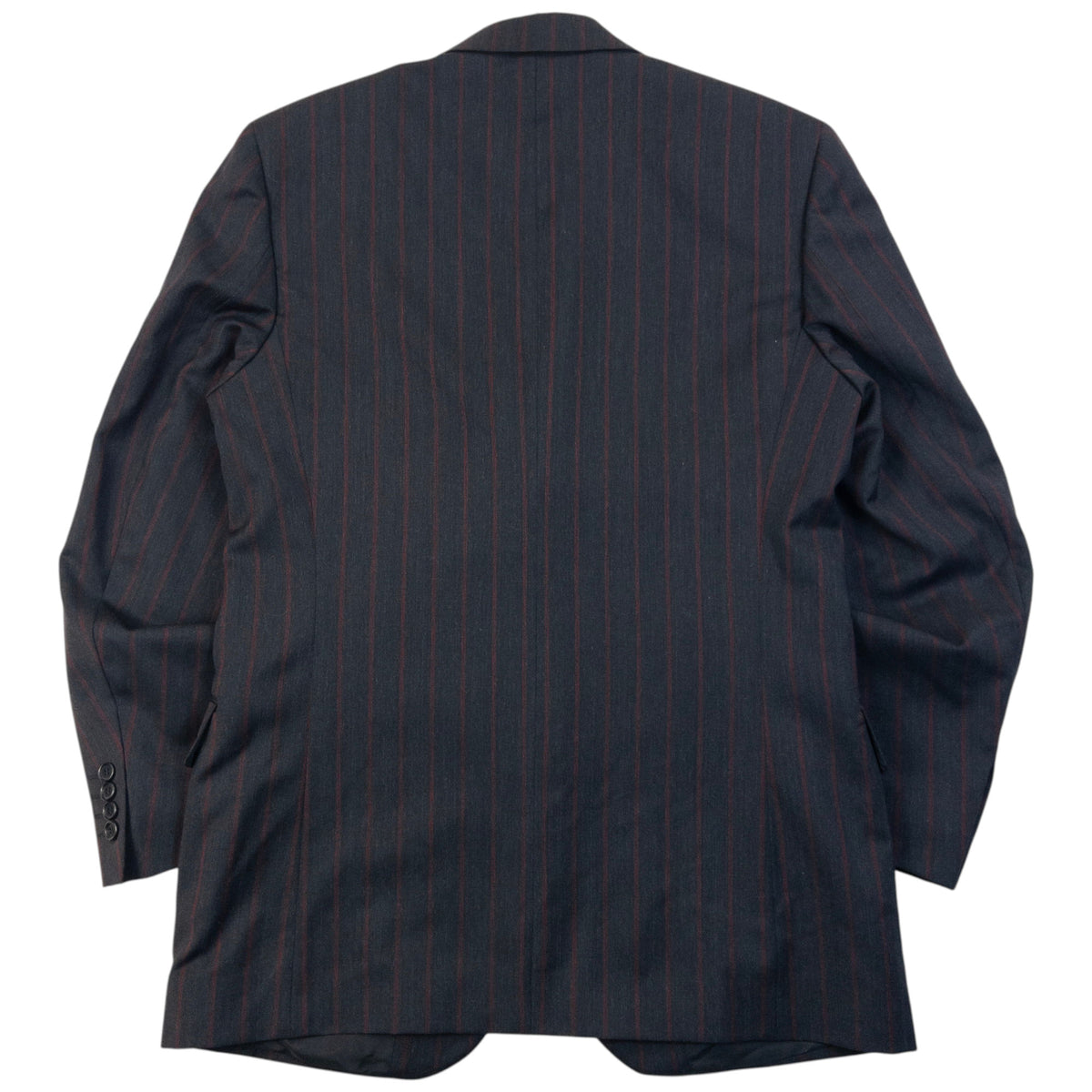 Vintage 90s YSL Yves Saint Laurent Striped Jacket & Trousers Suit Set in grey, photo 3