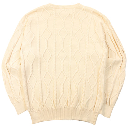 Vintage 90s Burberry Embroidered Knit Jumper Size L