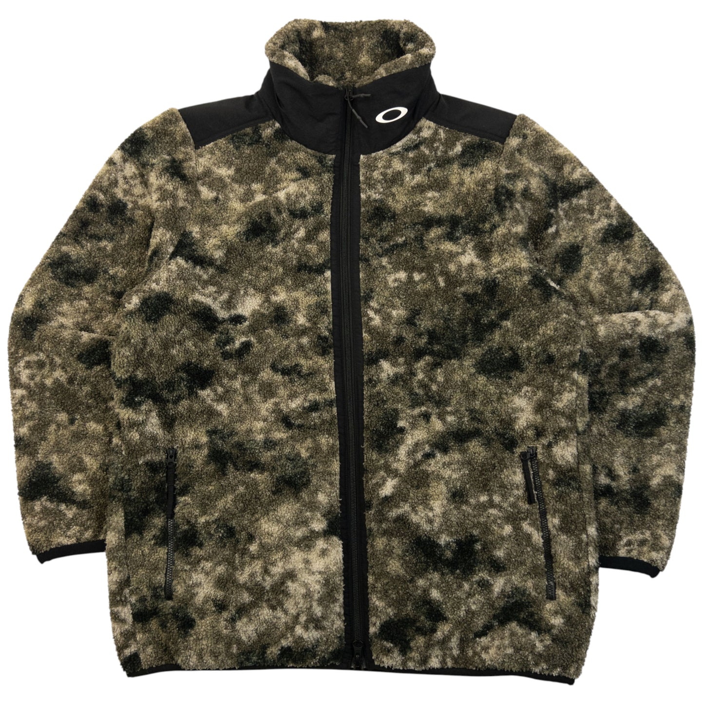 Oakley Zip Up Camo Fleece Jacket Size S