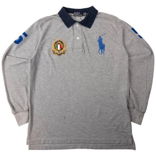 Vintage Polo Ralph Lauren Italy Long Sleeve Polo Shirt Size L