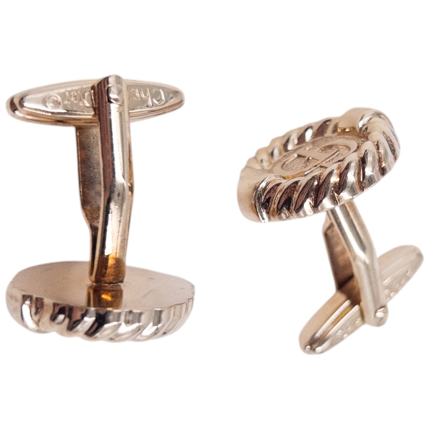 Vintage 90s Dior Embossed Cufflinks