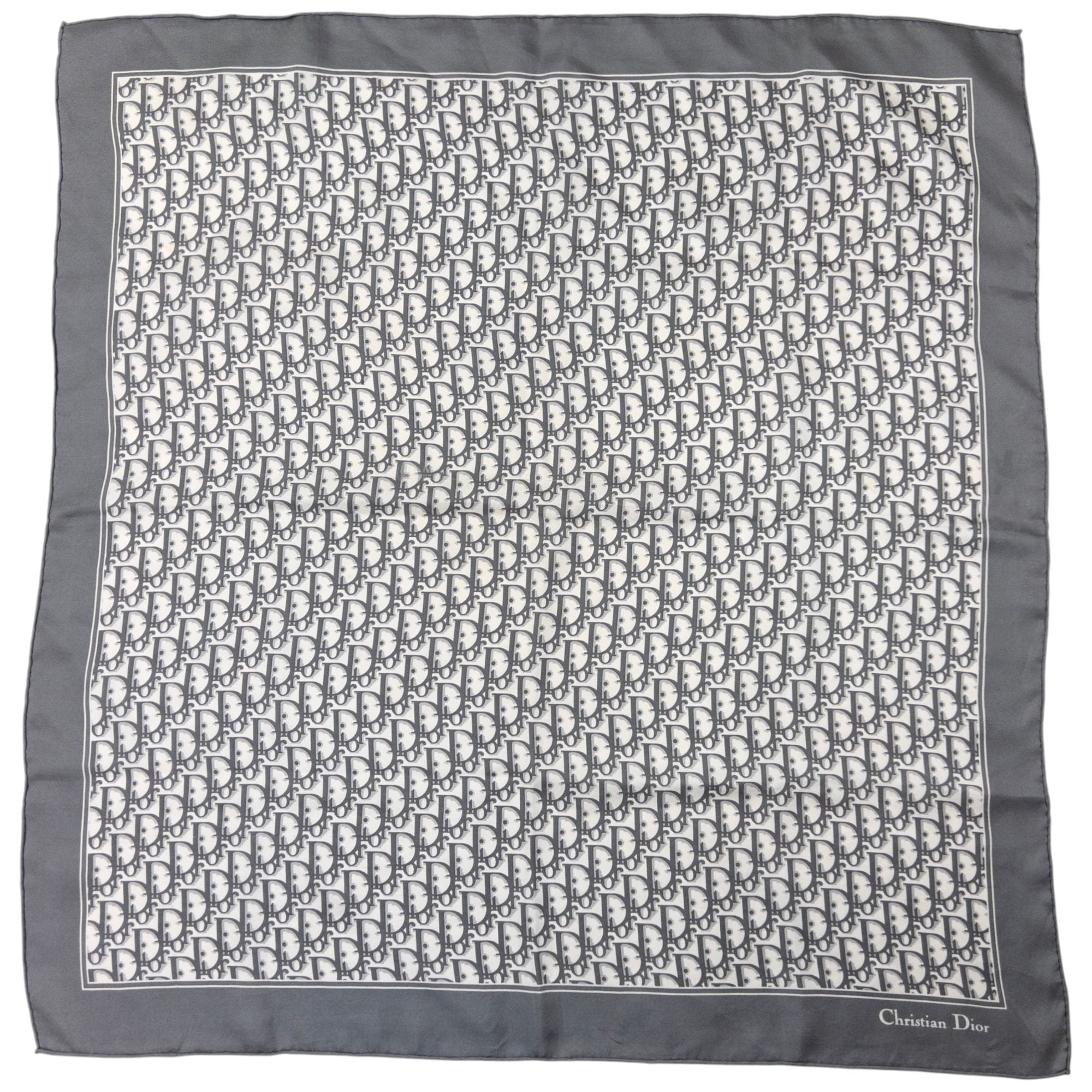 Vintage Dior Monogram Silk Scarf