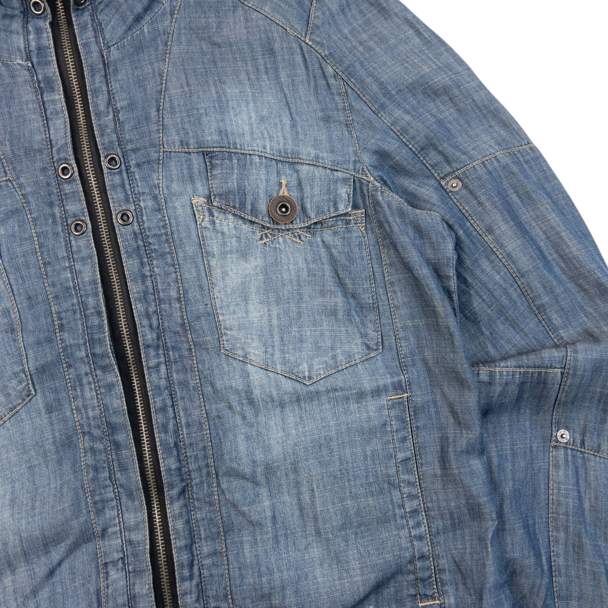Vintage 2000s PPFM Lightweight Denim Jacket Size S