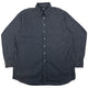 Vintage Burberry Text Stripe Long Sleeve Button Up Shirt Size L