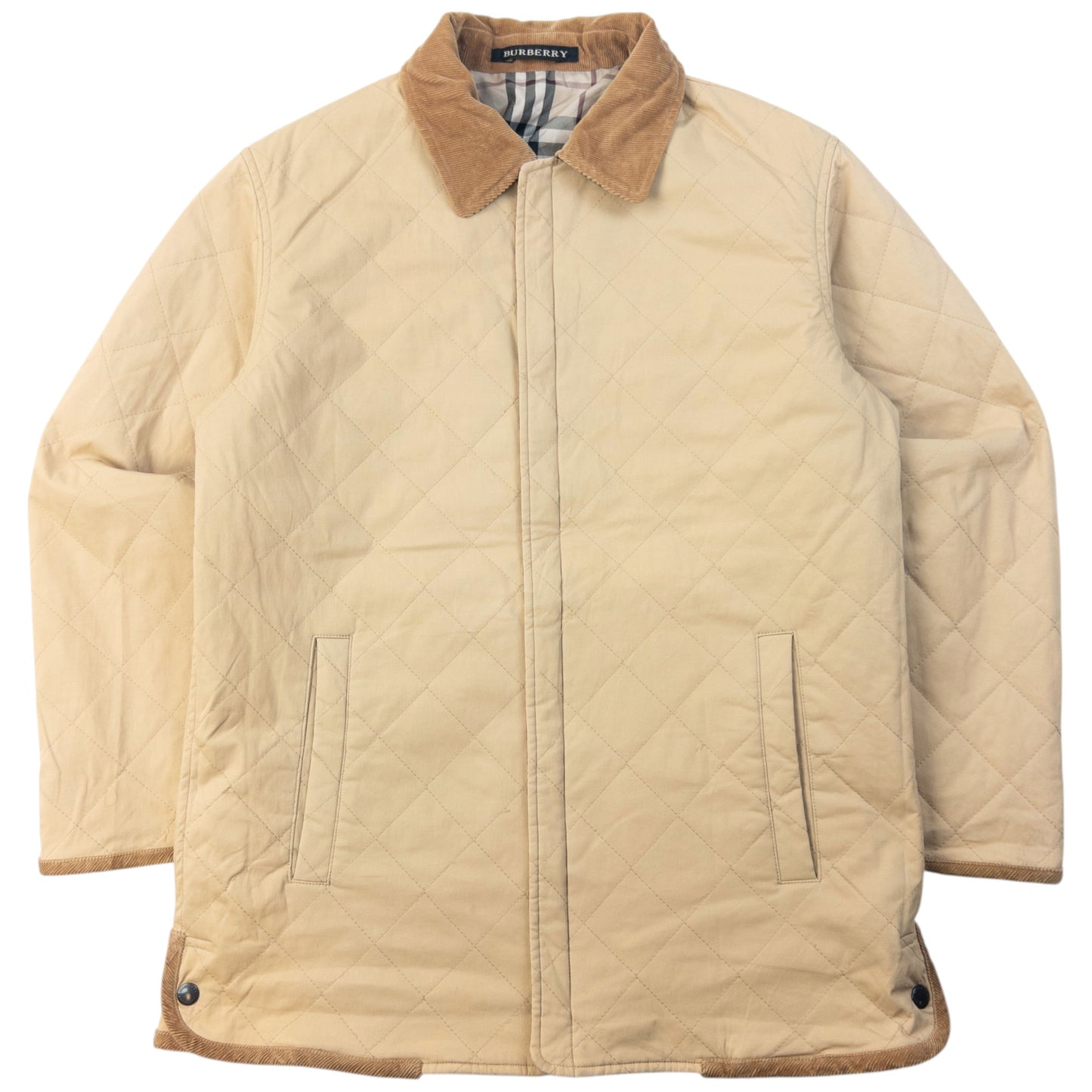 Vintage 2000s Burberry Nova Check Reversible Quilted Jacket Size S