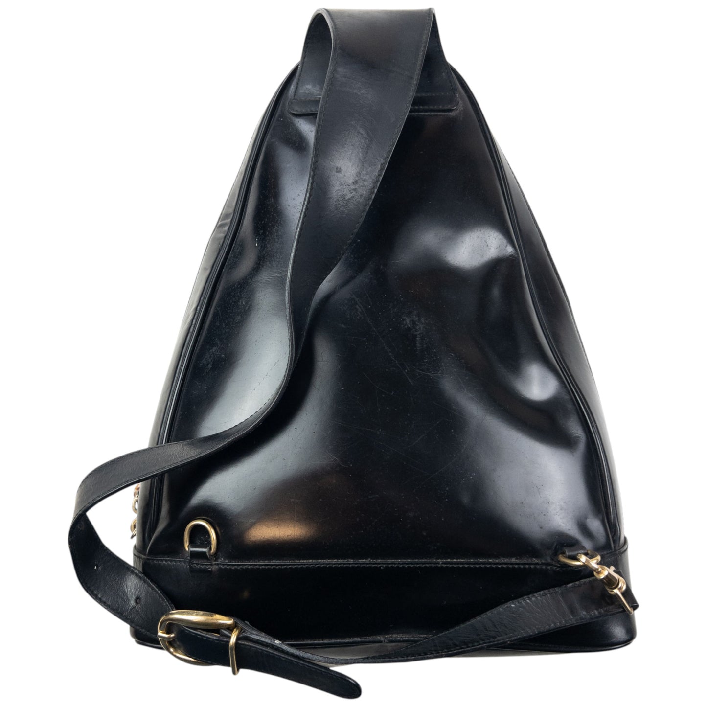 Vintage 80s Gucci Leather And Bamboo Sling Bag