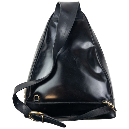 Vintage 80s Gucci Leather And Bamboo Sling Bag