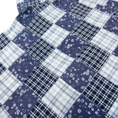 Vintage PPFM Patchwork Short Sleeve Button Up Shirt Size M