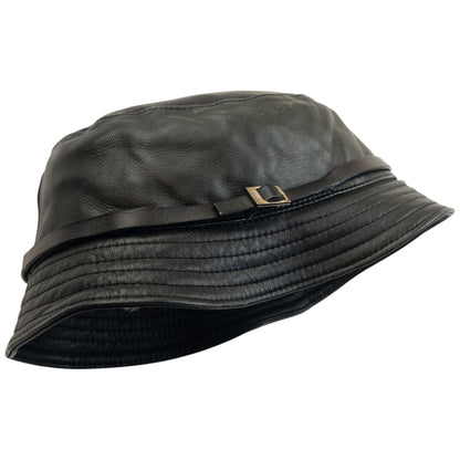 Vintage 2000s Gucci Leather Bucket Hat Size M