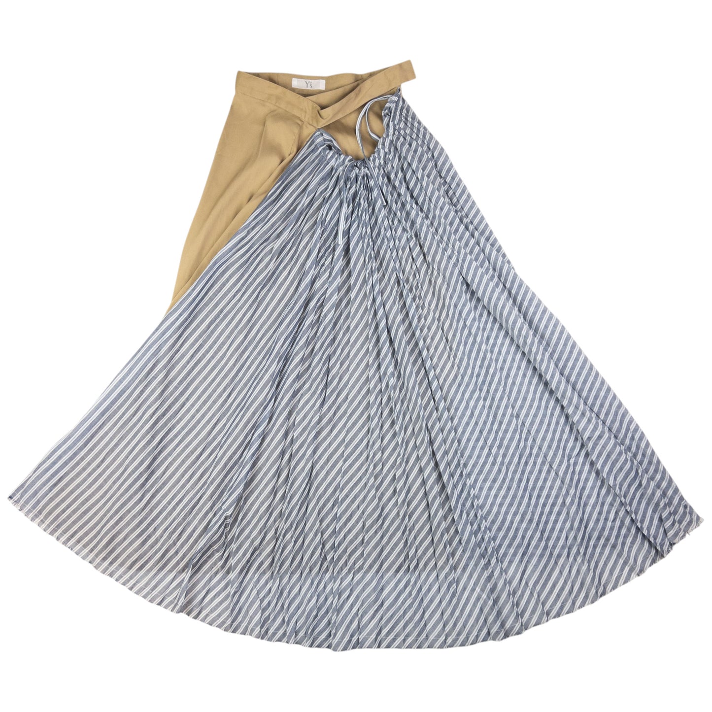Vintage Yohji Yamamoto Contrast Pleated Skirt Womens Size W24