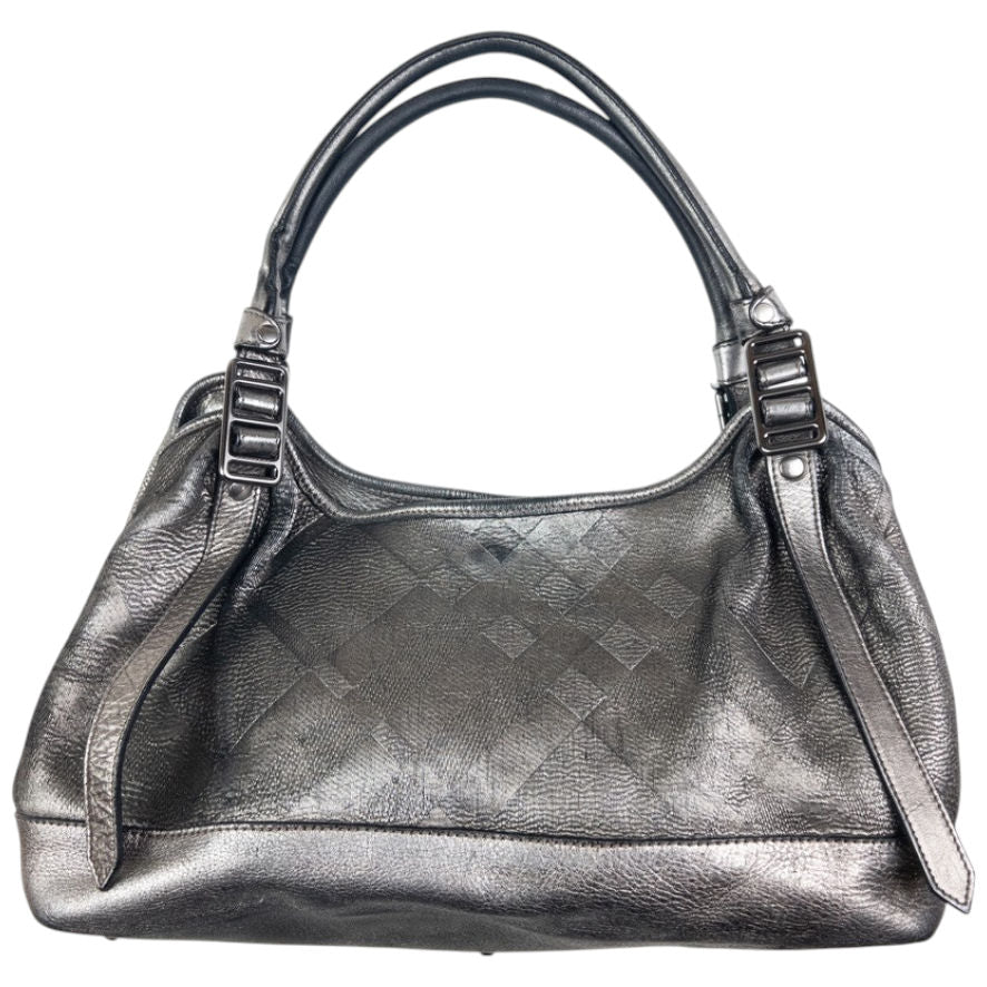 Vintage Burberry Metallic Nova Check Shoulder Bag