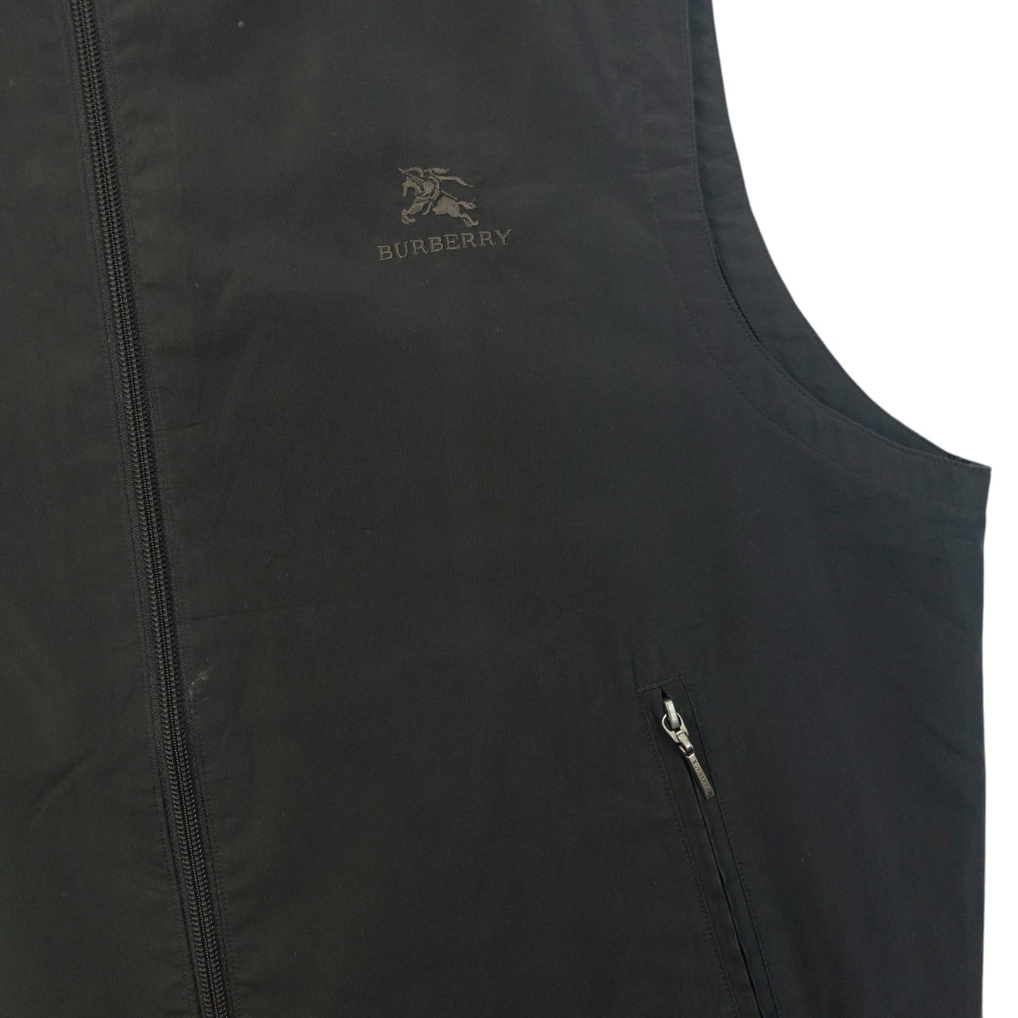 Vintage 2000s Burberry Zip Up Gilet Size XL