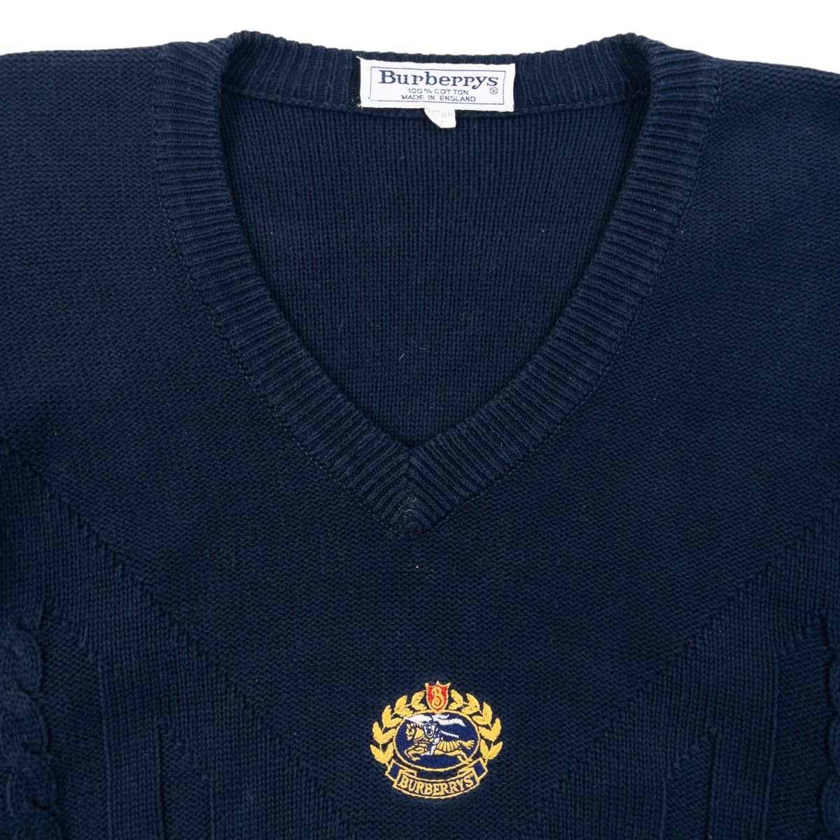 Vintage 90s Burberry Knit Jumper Size M