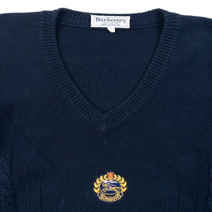 Vintage 90s Burberry Knit Jumper Size M