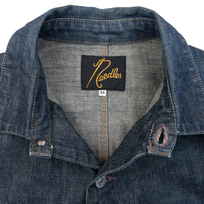 Vintage 90s Needles Button Up Denim Jacket Size XS