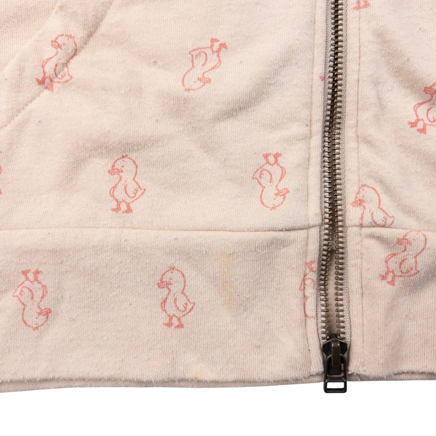 Vintage Ne-Net By Issey Miyake Duckling Pattern Zip Up Hoodie Size S