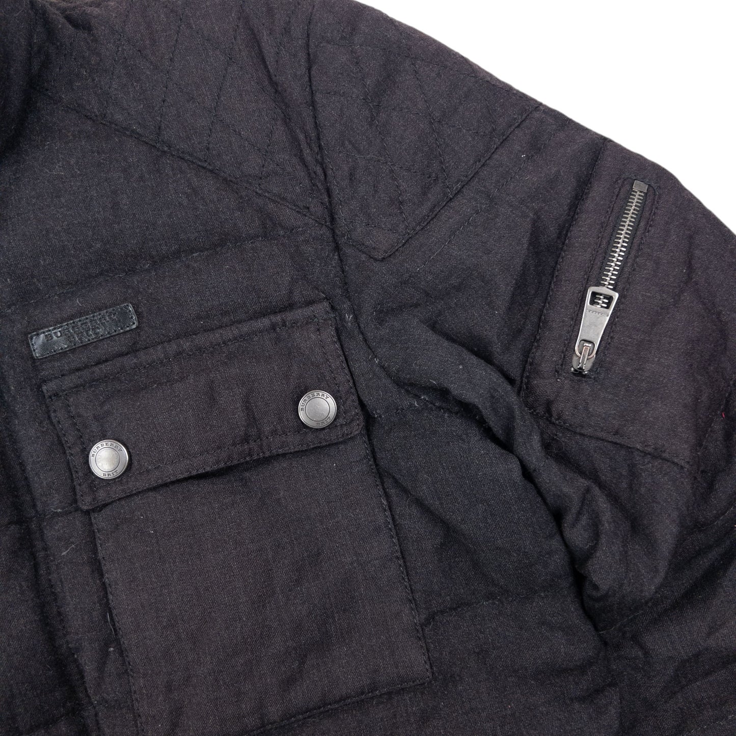 Burberry Brit Fleece Collar Padded Jacket Size S