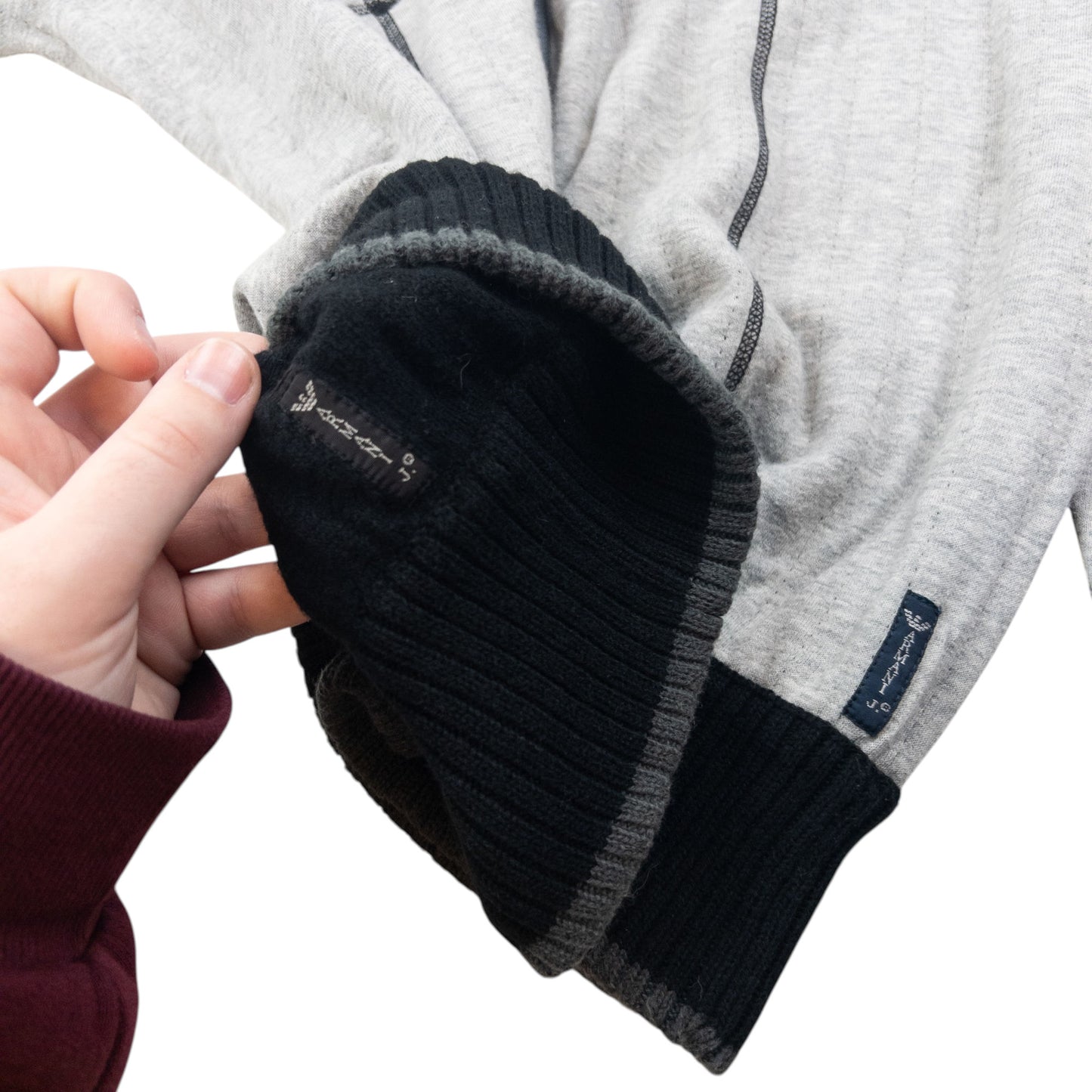 Vintage Armani Jeans Reversible Zip Up Jumper Size M