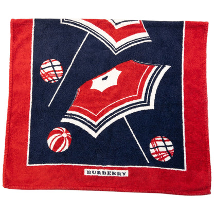 Vintage 2000s Burberry Ball & Umbrella Print Beach Towel