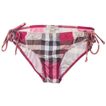 Vintage Burberry Brit Nova Check Bandeau Bikini Set Womens Size S