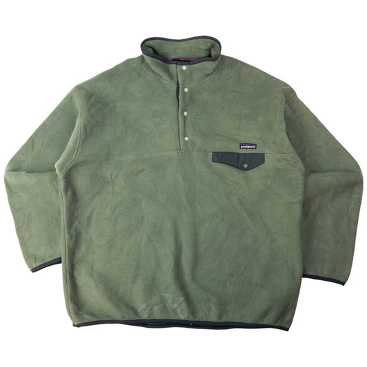 Vintage Patagonia Snap T Button Fleece Sweatshirt Size XXL