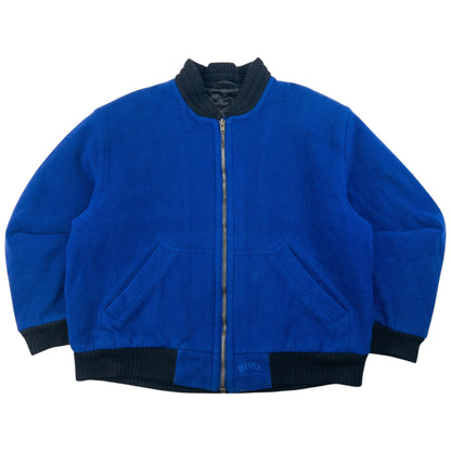 Vintage 90s Hugo Boss Zip Up Cashmere Bomber Jacket Size XL