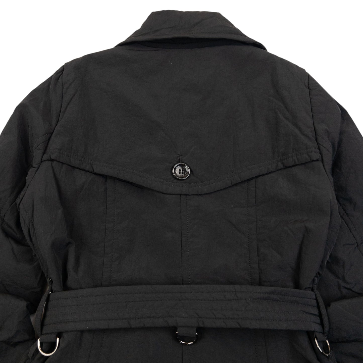 Vintage 2000s Burberry Black Label Belt Waist Trench Jacket Womens Size M