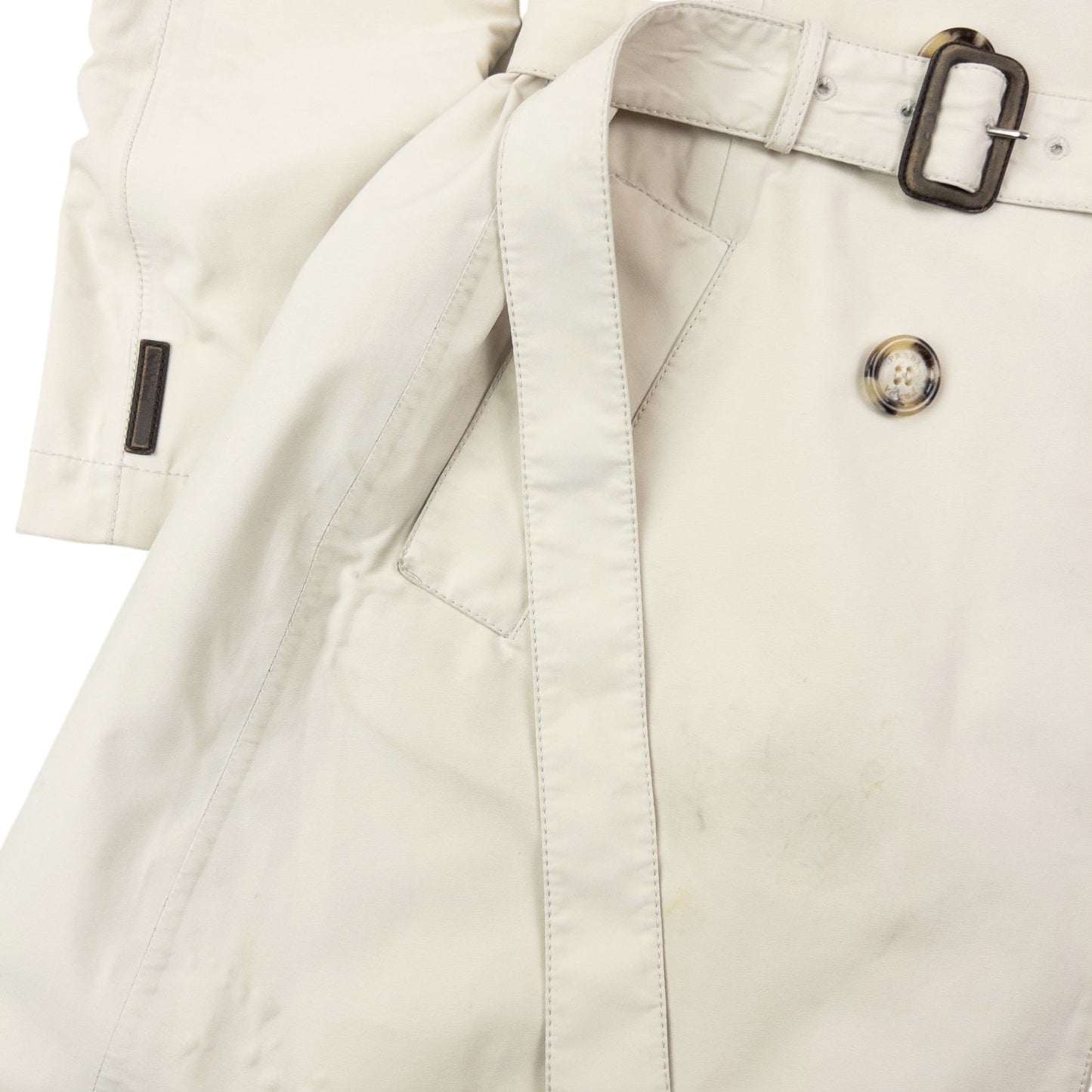 Vintage 2007 Prada Sport Goretex Belt Waist Trench Jacket Womens Size L