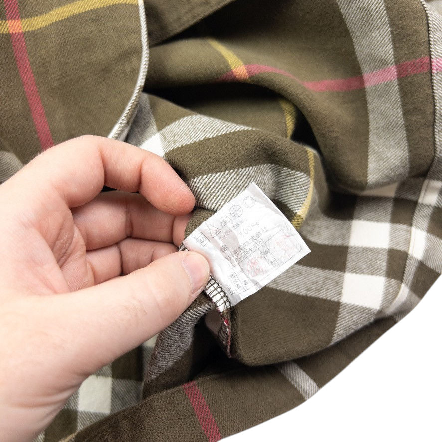 Vintage Burberry Nova Check Long Sleeve Button Up Shirt Size M