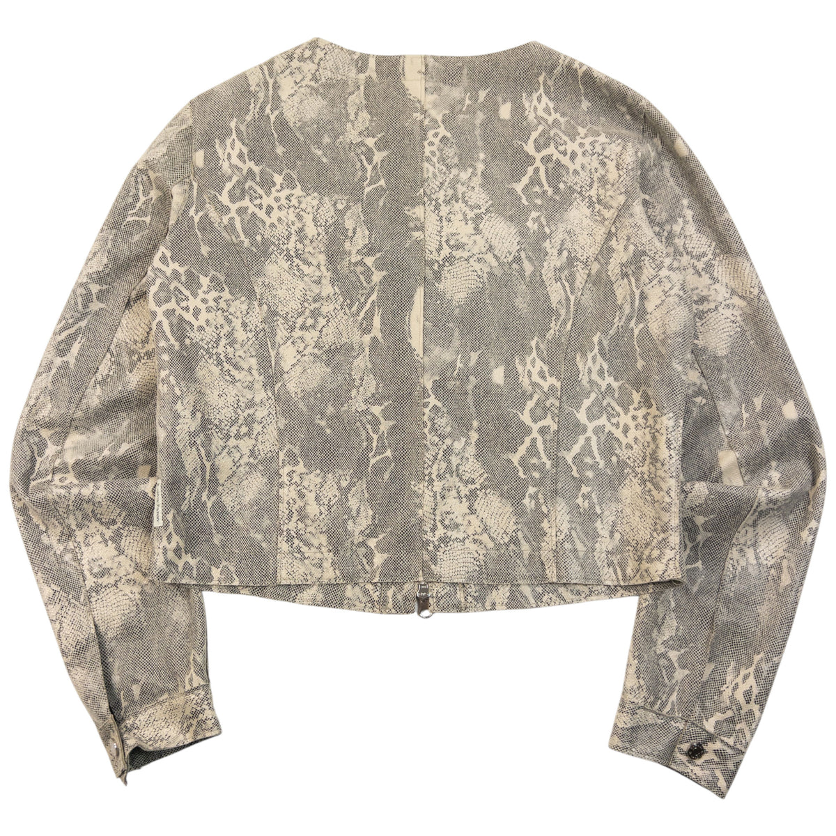 Vintage 2000s Armani Jeans Snakeskin Pattern Jacket & Trousers Set Womens Size L