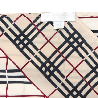Vintage 2000s Burberry Nova Check Silk Scarf