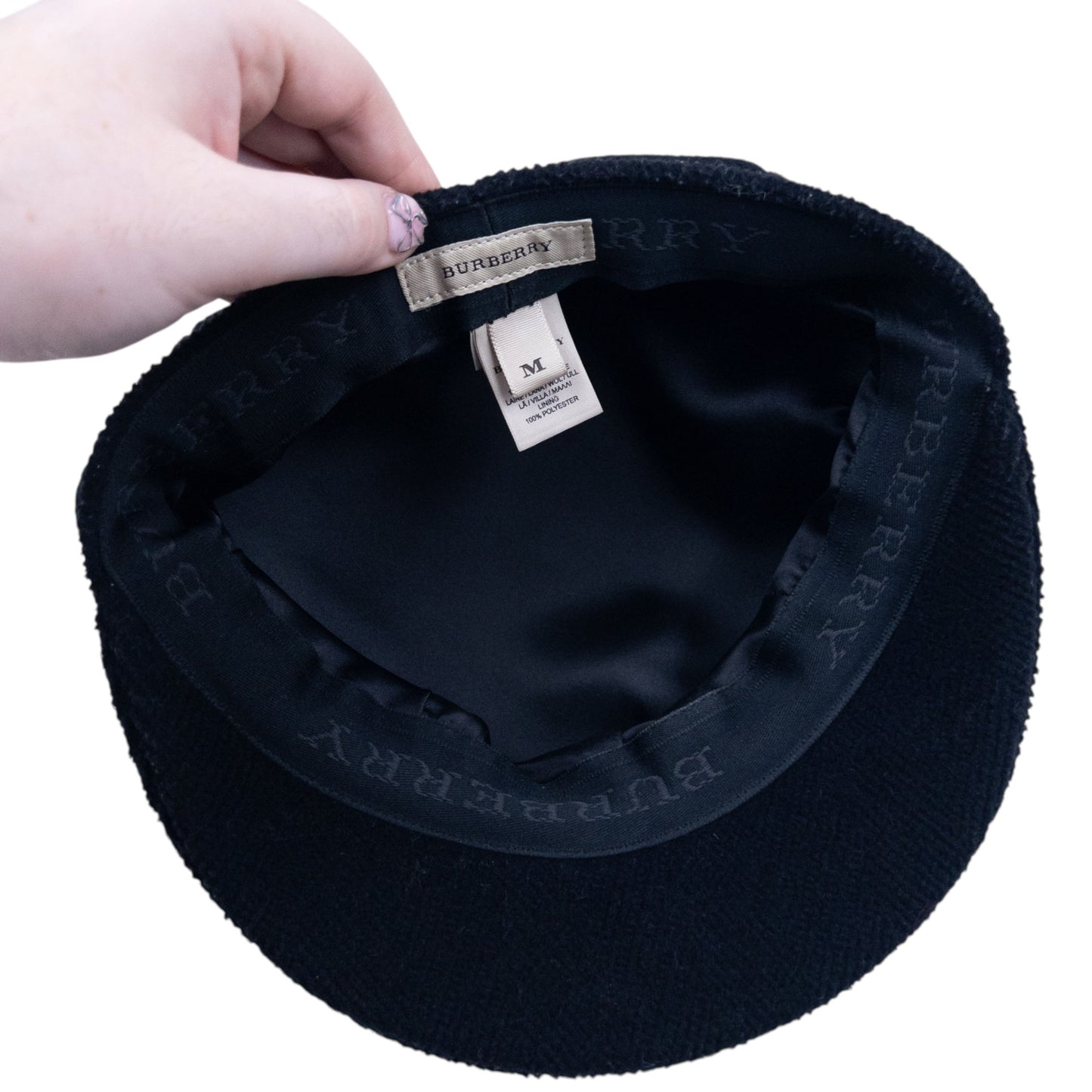 Vintage 2000s Burberry Wool Newsboy Hat Size M