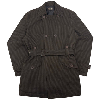 Vintage PPFM Belted Button Up Jacket Size L