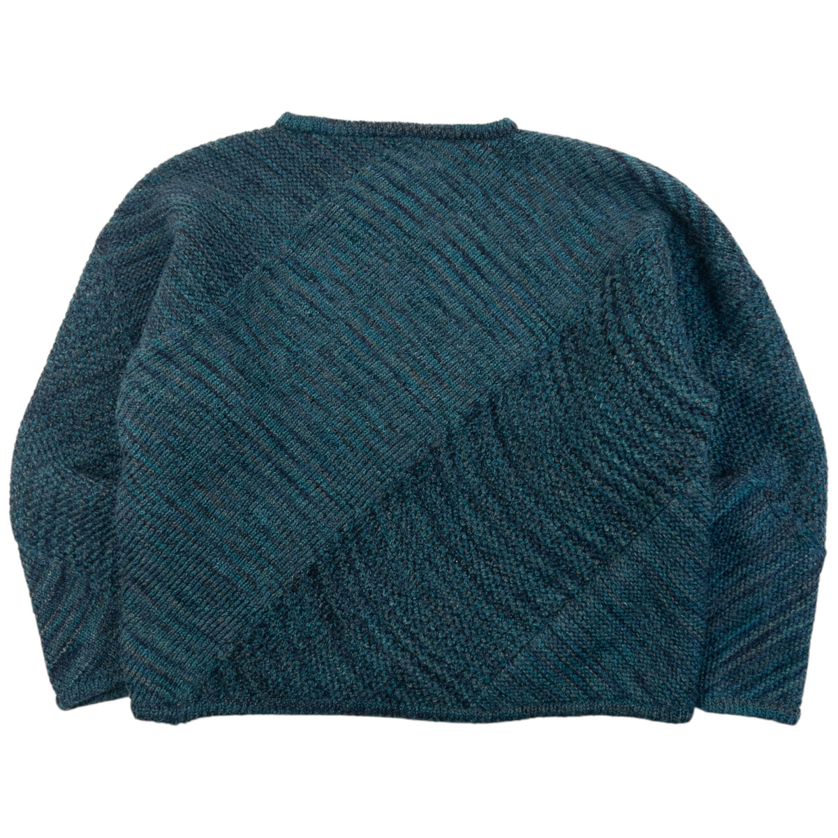 Vintage 80s Issey Miyake Wool Knit Jumper in blue, photo 2