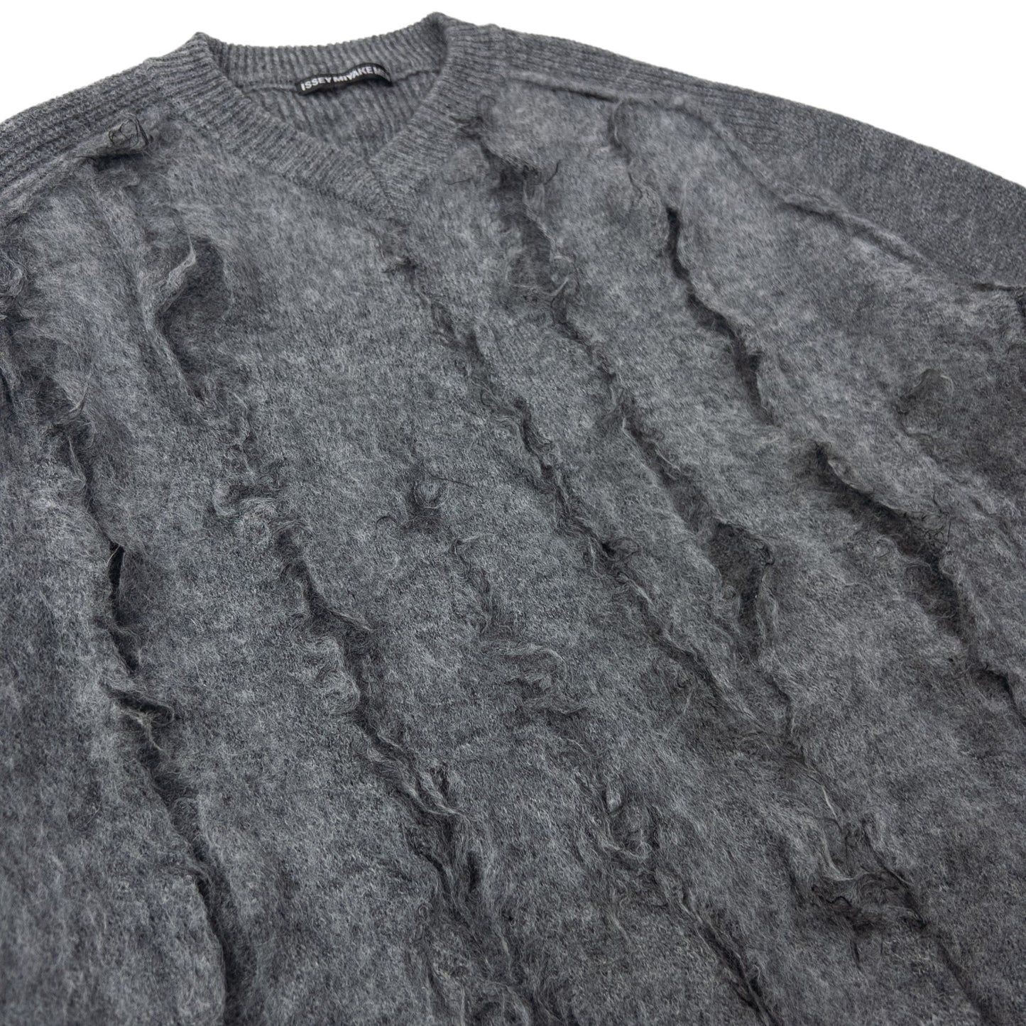 Vintage Issey Miyake MEN Slashed Wool Knit Jumper Size L