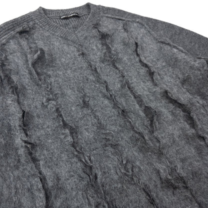 Vintage Issey Miyake MEN Slashed Wool Knit Jumper Size L