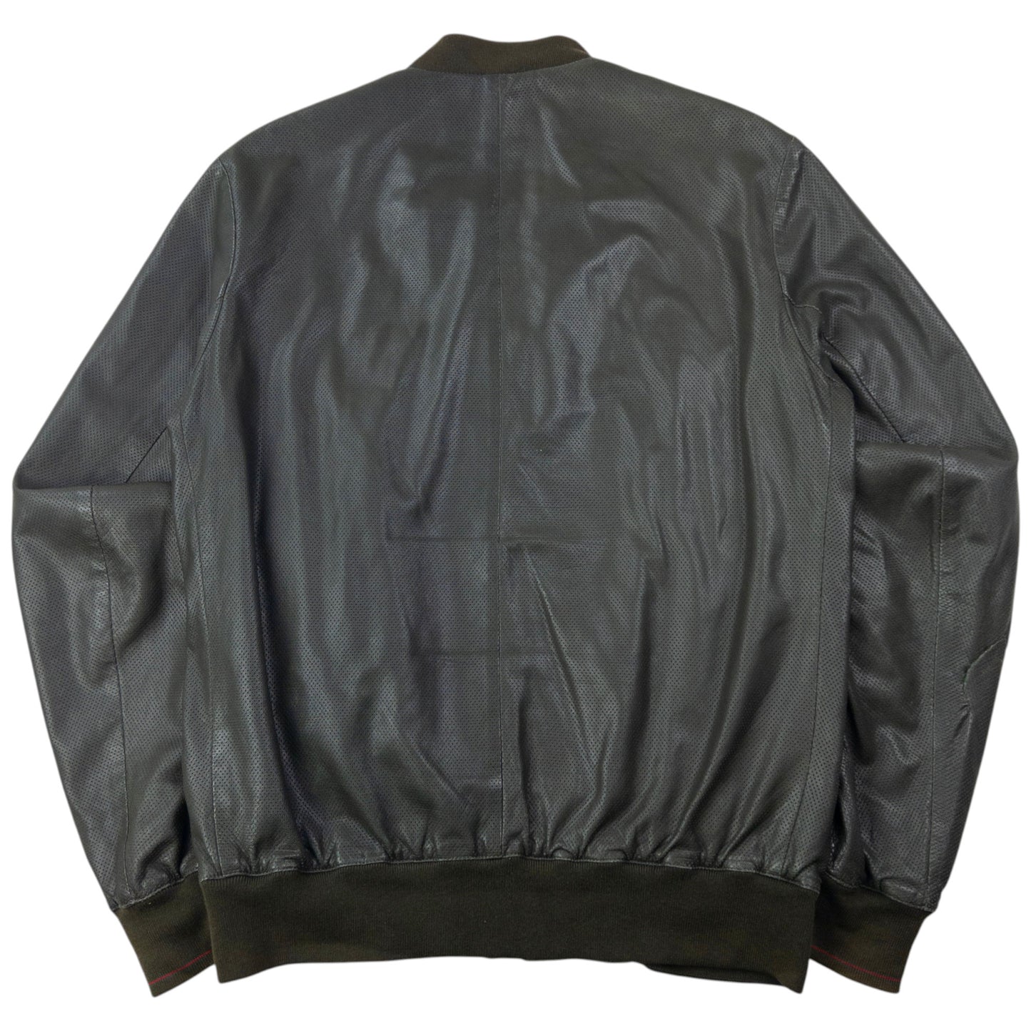 Vintage 2000s Gucci By Tom Ford Leather Bomber Jacket Size M