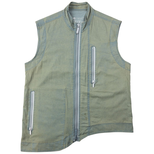 Vintage 1999 Maharishi Asymmetric Zip Up Gilet Size S