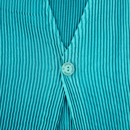 Vintage 90s Issey Miyake Pleated Longline Vest Dress Womens Size L