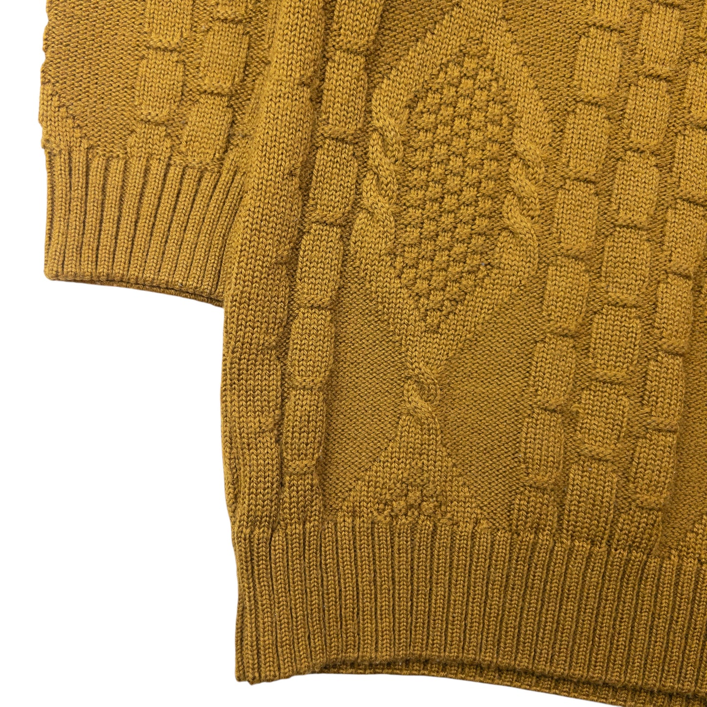 Vintage 90s Burberry Embroidered Cable Knit Jumper Size M