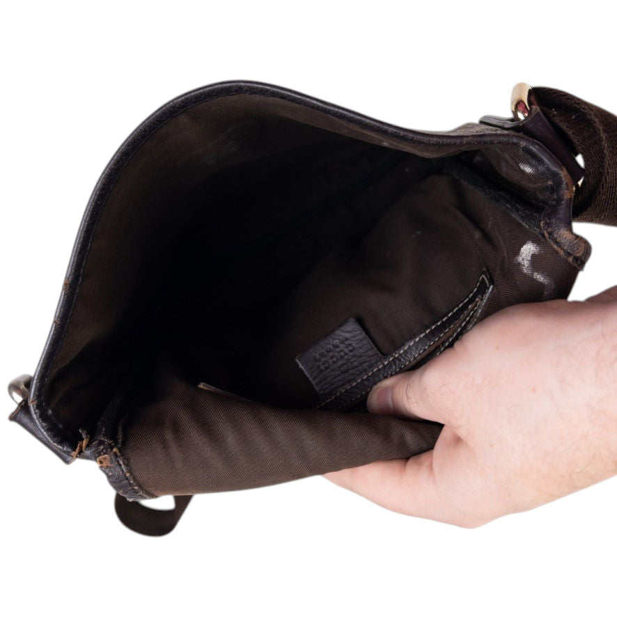 Vintage Gucci Monogram Crossbody Bag