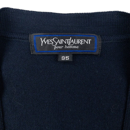 Vintage 90s YSL Yves Saint Laurent Checkered Cardigan Size S