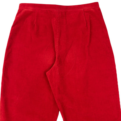 Vintage 2000s Prada Sport Layered Zip Cuff Corduroy Trousers Size W27