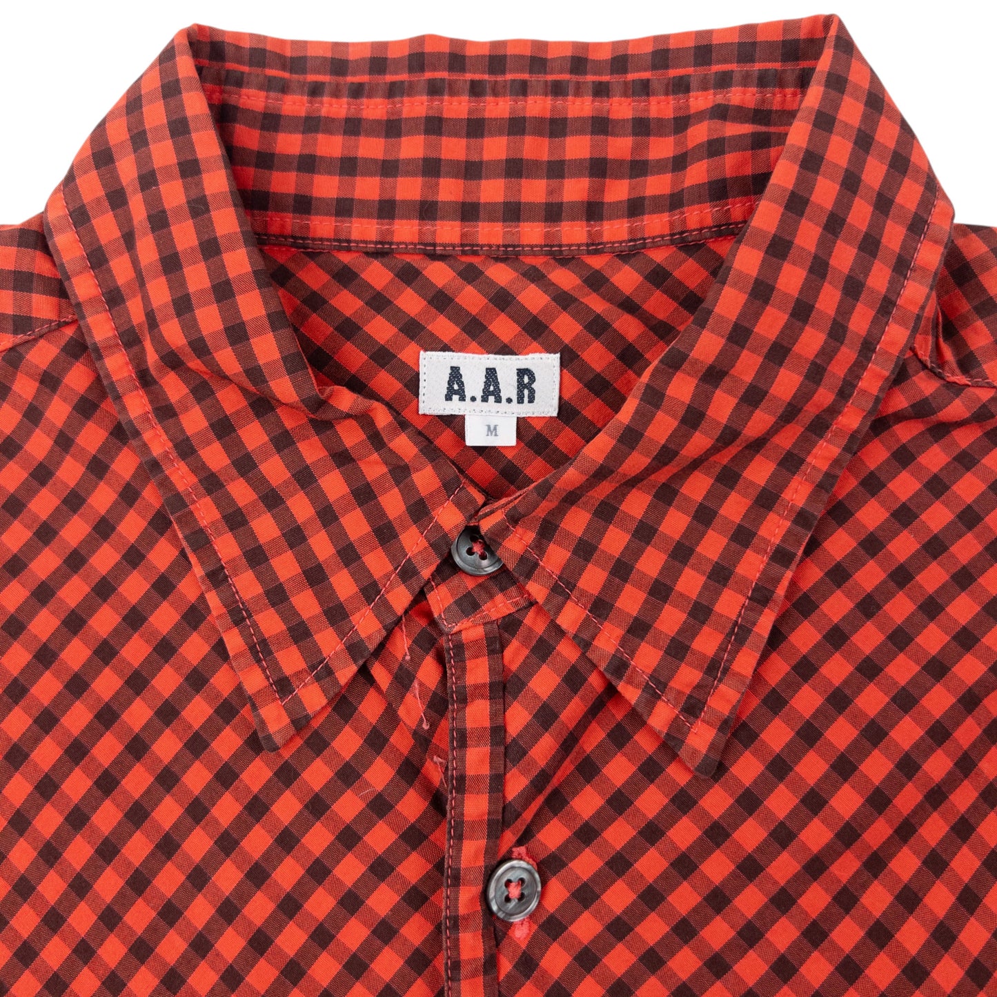 Vintage 90s Yohji Yamamoto A.A.R Checkered Long Sleeve Button Up Shirt Size M