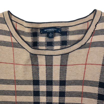 Vintage 2000s Burberry Nova Check Jumper Size M