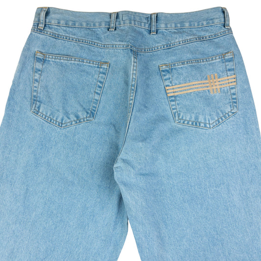 Vintage Burberry Embroidered Denim Jeans Size W33