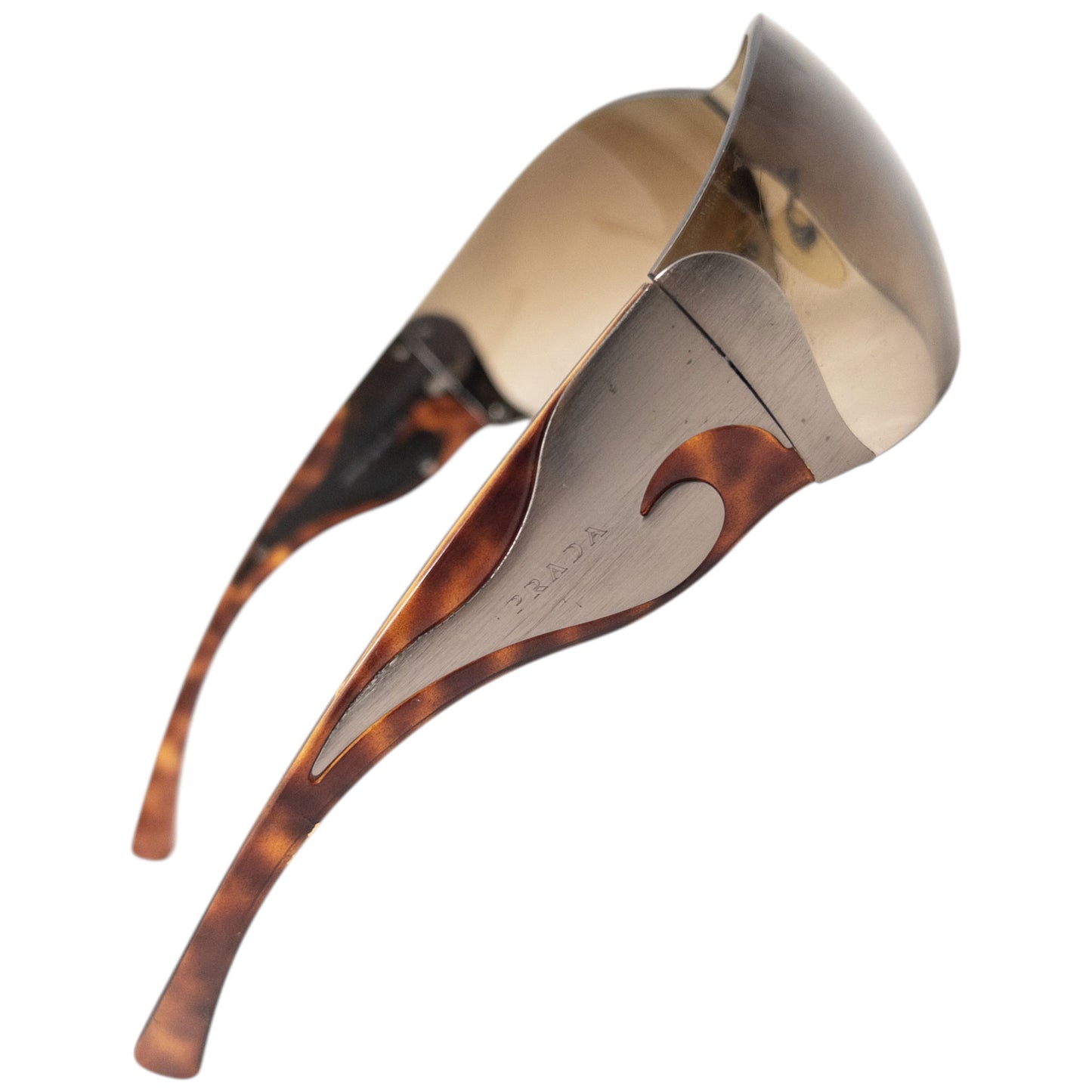 Vintage 2000s Prada Tortoise Shell Swirl Sunglasses